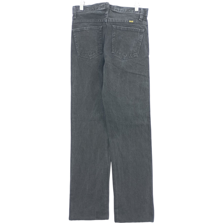 Rustler Black Denim Straight Denim Pants for Men, W30 equivalent cotton black type Vintage Second Hand
