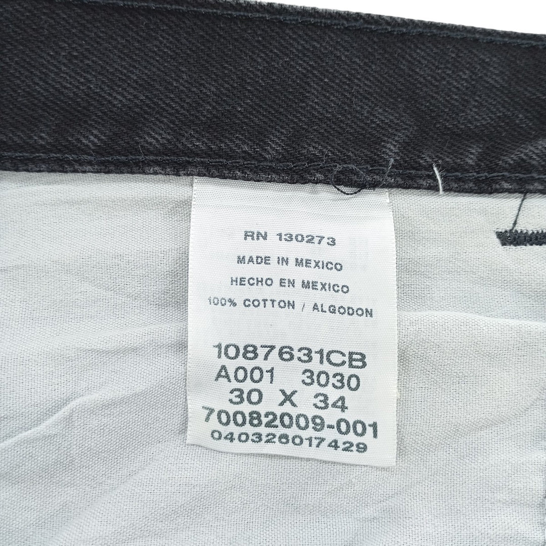 Rustler Black Denim Straight Denim Pants for Men, W30 equivalent cotton black type Vintage Second Hand
