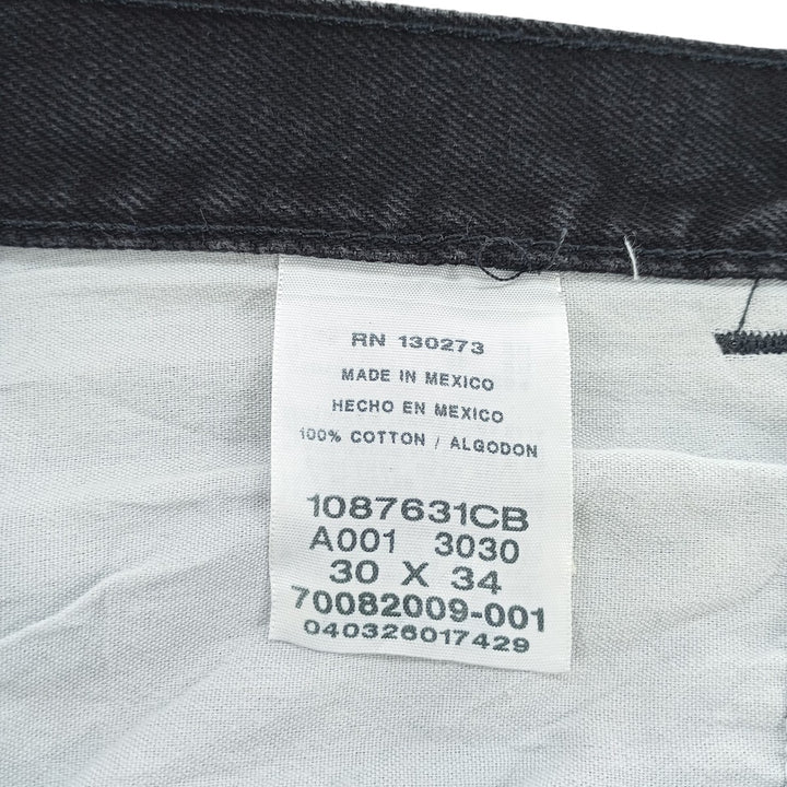 Rustler Black Denim Straight Denim Pants for Men, W30 equivalent cotton black type Vintage Second Hand