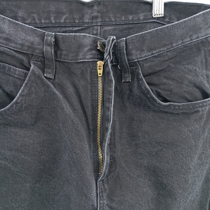Rustler Black Denim Straight Denim Pants for Men, W30 equivalent cotton black type Vintage Second Hand