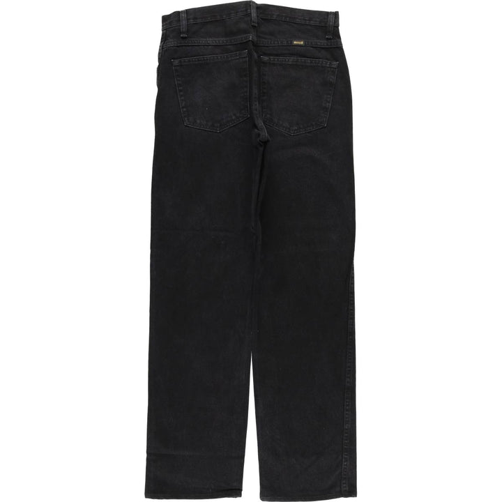 RUSTLER Black Denim Tapered Denim Pants, Men's Size W32 cotton black type Vintage Second Hand