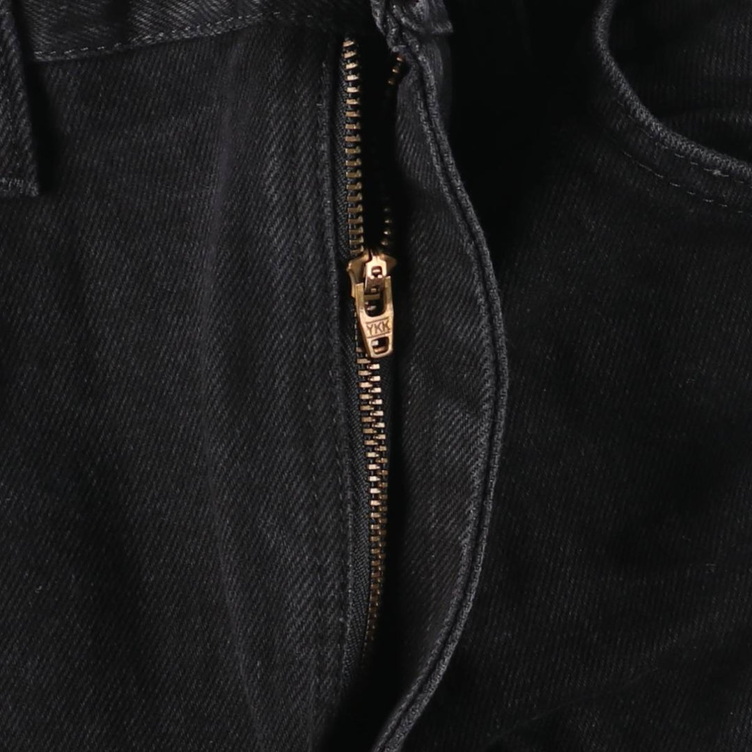 RUSTLER Black Denim Tapered Denim Pants, Men's Size W32 cotton black type Vintage Second Hand