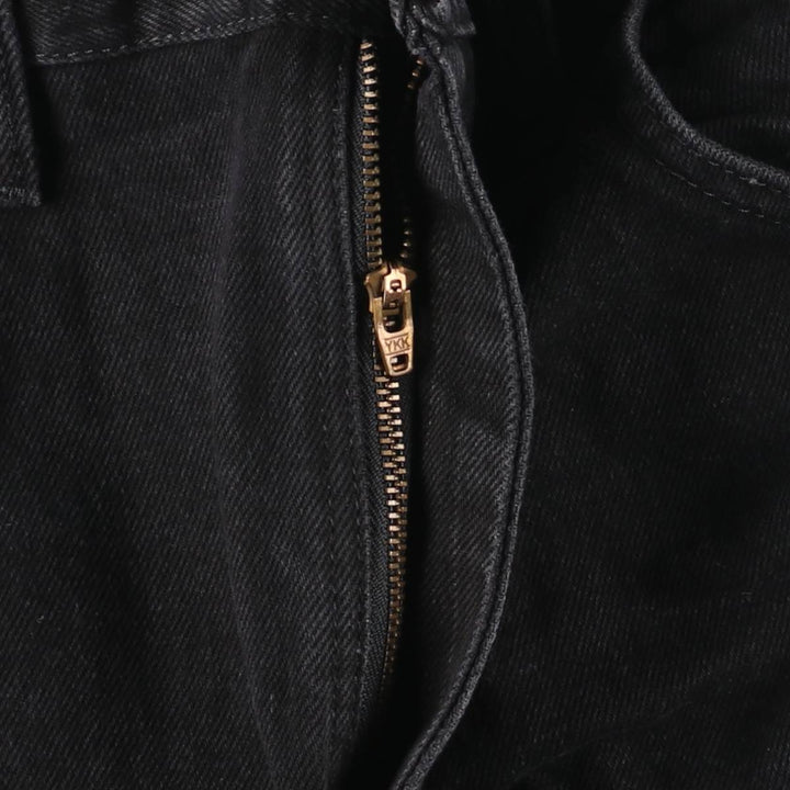 RUSTLER Black Denim Tapered Denim Pants, Men's Size W32 cotton black type Vintage Second Hand