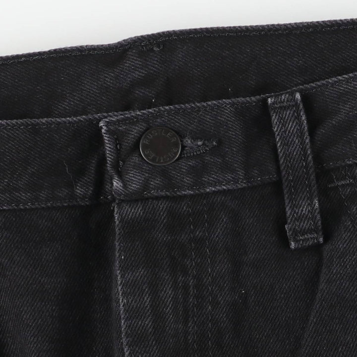 RUSTLER Black Denim Tapered Denim Pants, Men's Size W32 cotton black type Vintage Second Hand