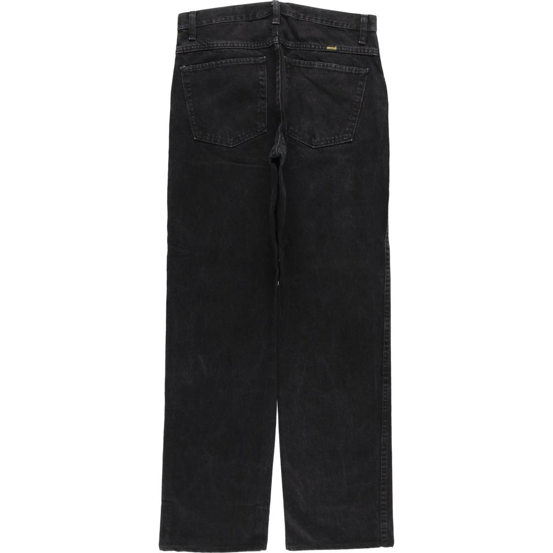 RUSTLER Black Denim Tapered Denim Pants, Men's Size W32 cotton black type Vintage Second Hand