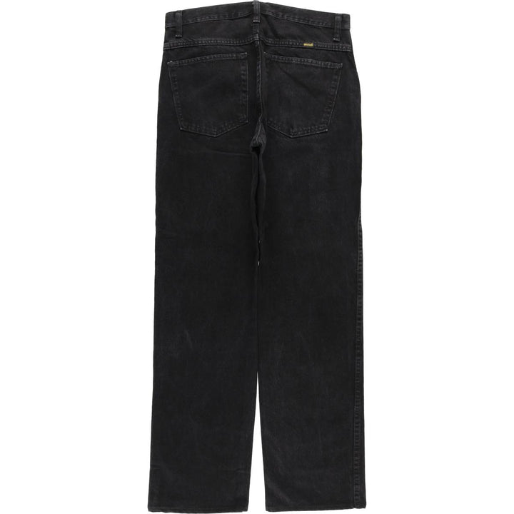 RUSTLER Black Denim Tapered Denim Pants, Men's Size W32 cotton black type Vintage Second Hand