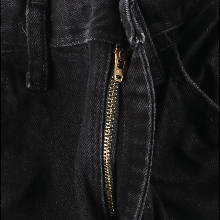 RUSTLER Black Denim Tapered Denim Pants, Men's Size W32 cotton black type Vintage Second Hand
