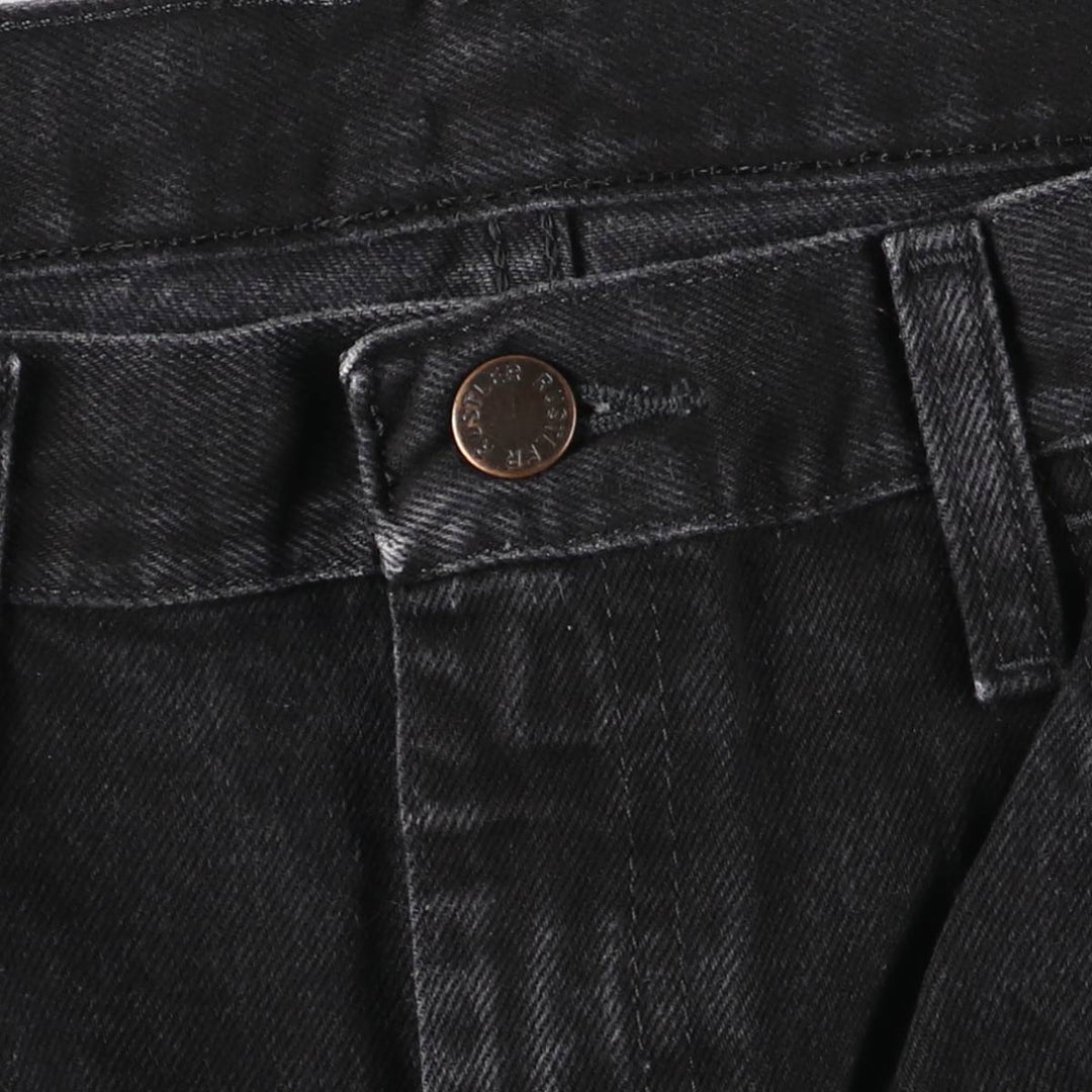 RUSTLER Black Denim Tapered Denim Pants, Men's Size W32 cotton black type Vintage Second Hand