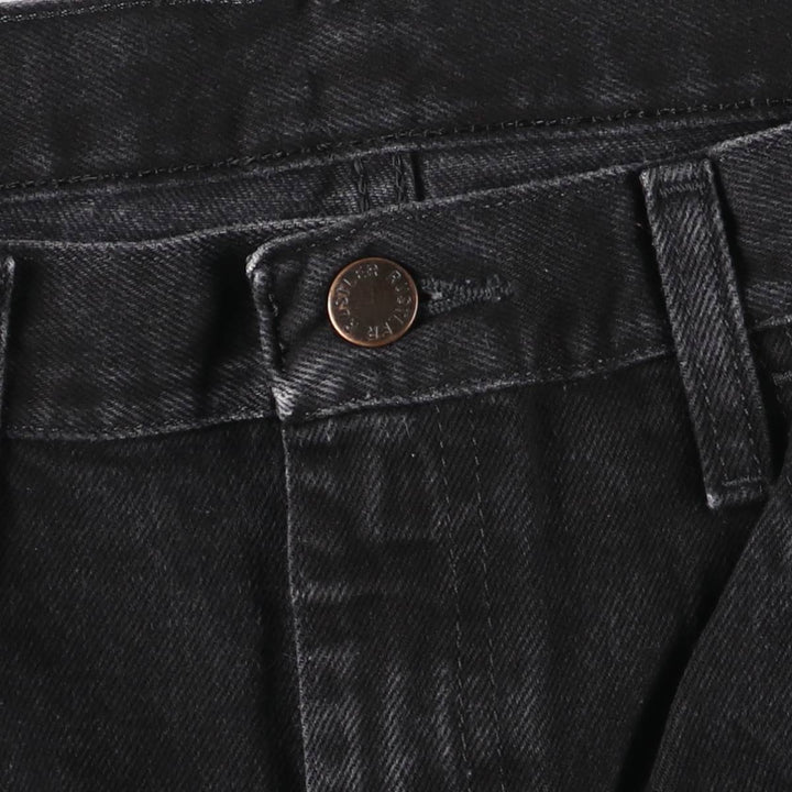 RUSTLER Black Denim Tapered Denim Pants, Men's Size W32 cotton black type Vintage Second Hand