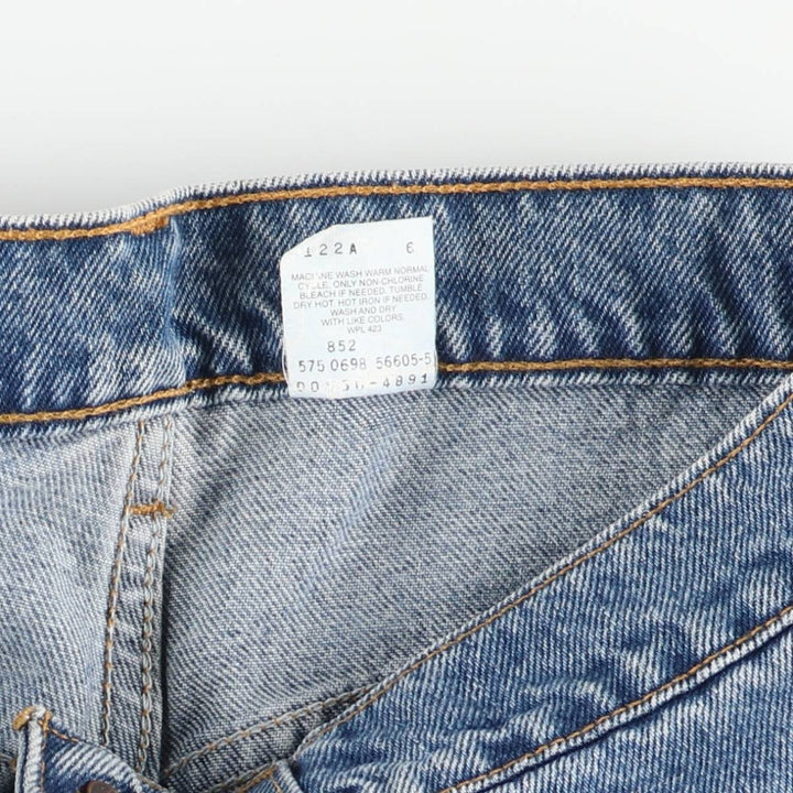 90'S Levi's 550-4861 Relaxed Fit Tapered Denim Pants, Made in USA, Men's, Size W30, Vintage cotton blue type Vintage Second Hand