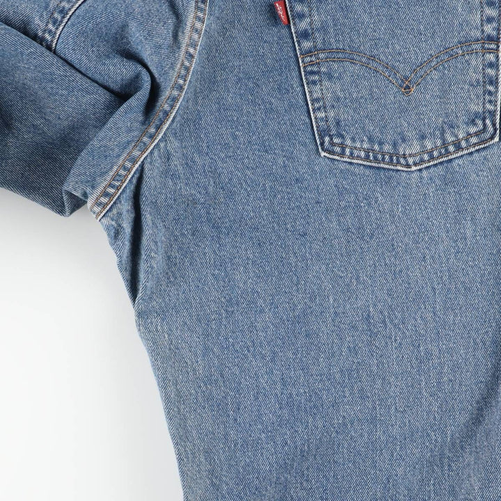 90'S Levi's 550-4861 Relaxed Fit Tapered Denim Pants, Made in USA, Men's, Size W30, Vintage cotton blue type Vintage Second Hand