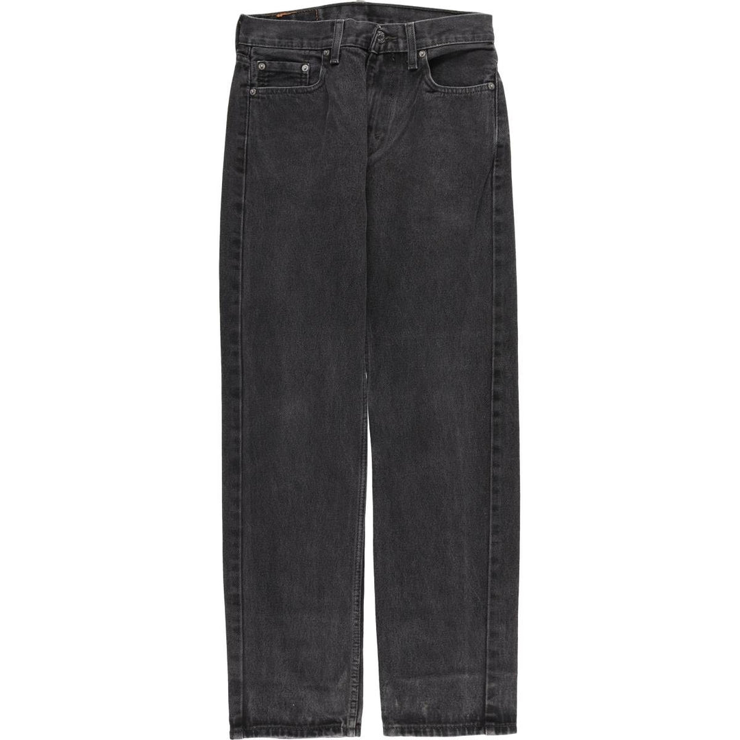 Levi's 505 Black Denim Tapered Denim Pants, Women's Size L (W28) cotton black type Vintage Second Hand