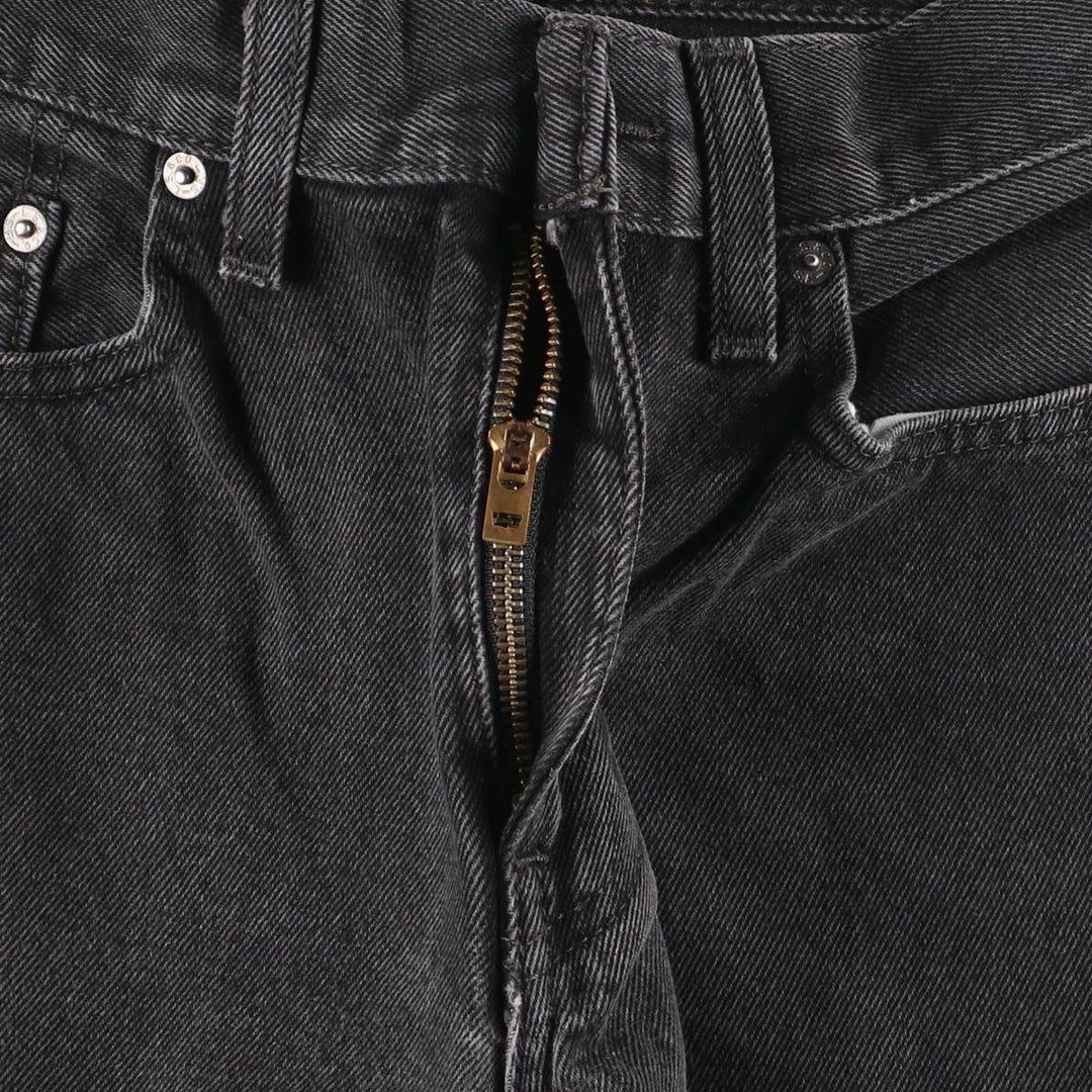 Levi's 505 Black Denim Tapered Denim Pants, Women's Size L (W28) cotton black type Vintage Second Hand