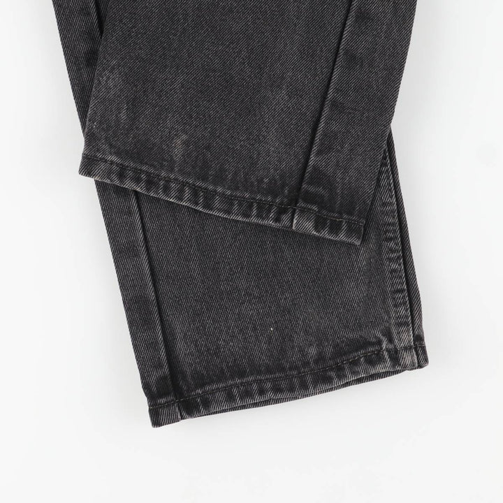 Levi's 505 Black Denim Tapered Denim Pants, Women's Size L (W28) cotton black type Vintage Second Hand