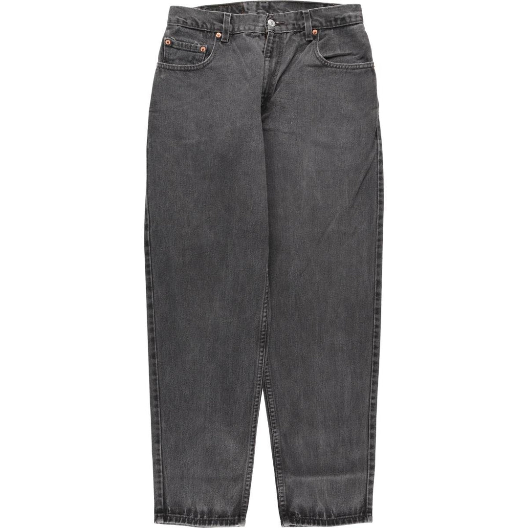 2000'S Levi's 00560-0260 Loose Fit Tapered Leg Black Denim Pants, Men's Size W30 cotton black type Vintage Second Hand