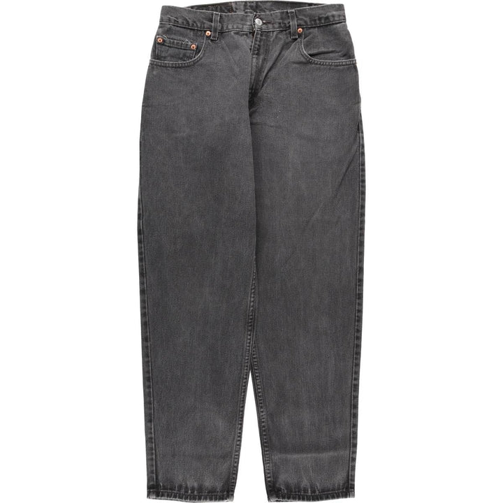 2000'S Levi's 00560-0260 Loose Fit Tapered Leg Black Denim Pants, Men's Size W30 cotton black type Vintage Second Hand
