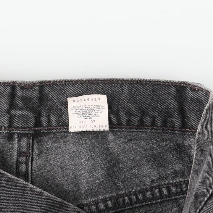 2000'S Levi's 00560-0260 Loose Fit Tapered Leg Black Denim Pants, Men's Size W30 cotton black type Vintage Second Hand