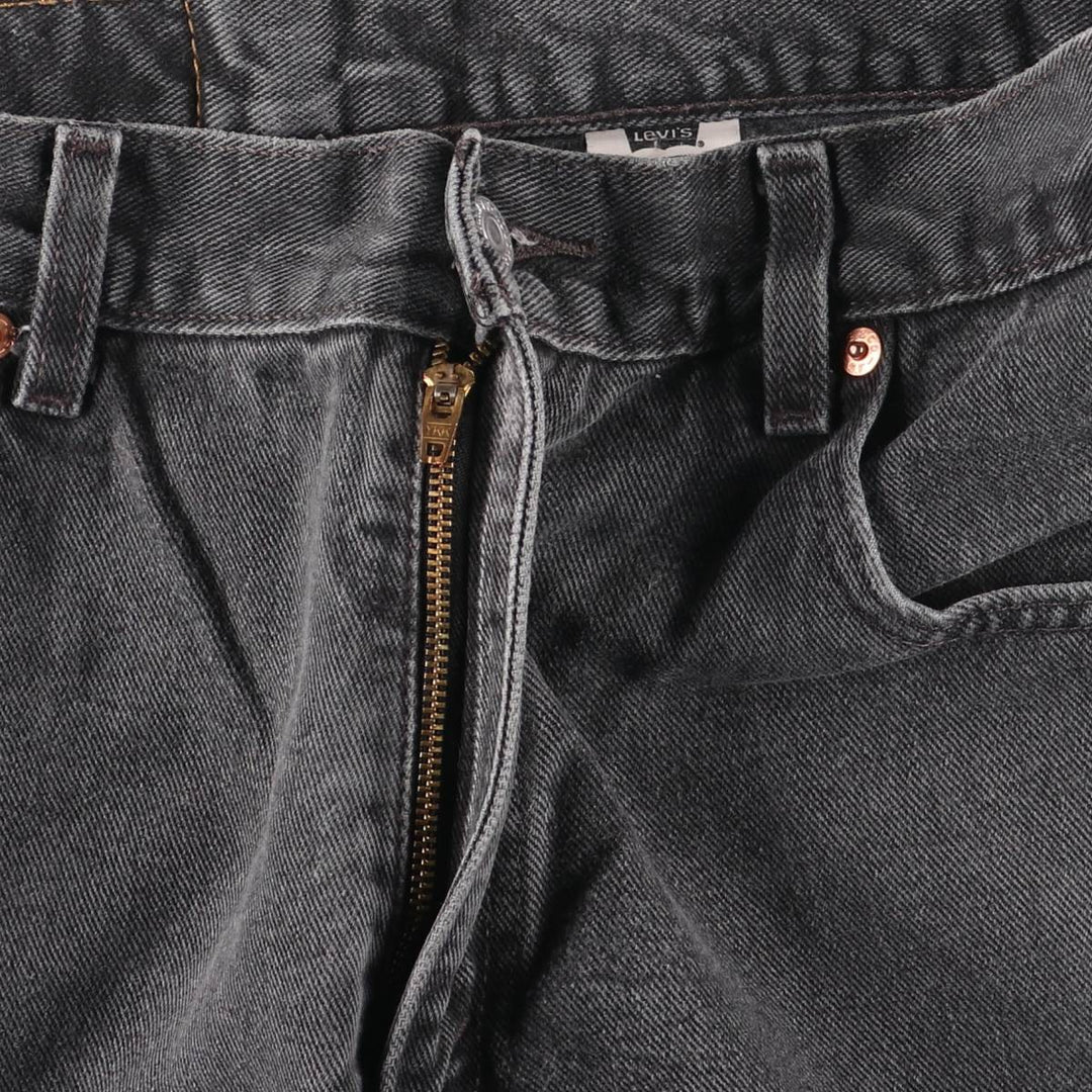 2000'S Levi's 00560-0260 Loose Fit Tapered Leg Black Denim Pants, Men's Size W30 cotton black type Vintage Second Hand