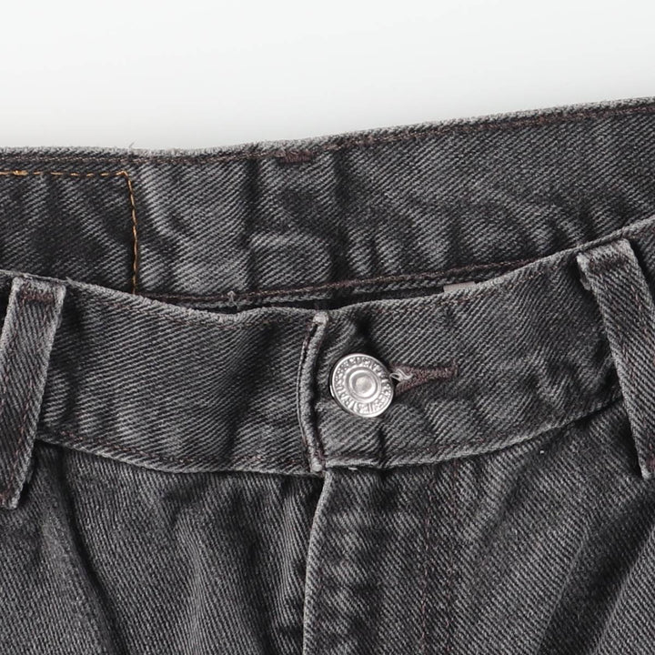 2000'S Levi's 00560-0260 Loose Fit Tapered Leg Black Denim Pants, Men's Size W30 cotton black type Vintage Second Hand