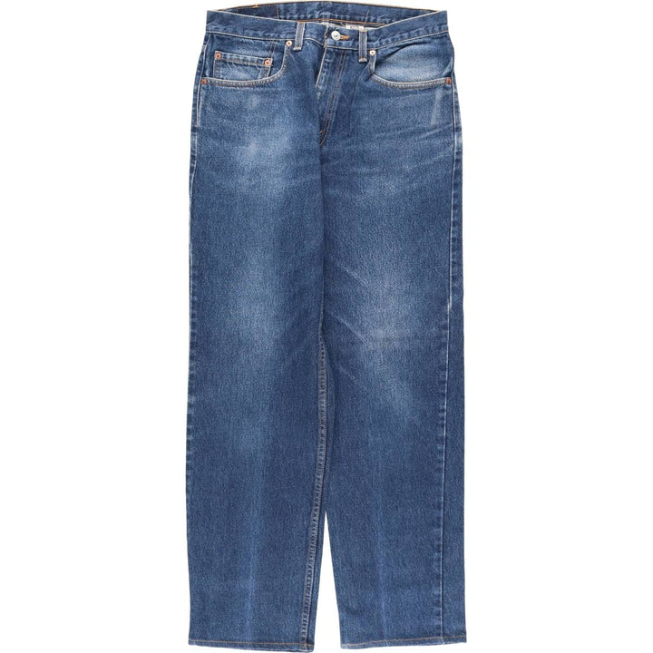 2000'S Levi's 00550-0216 Relaxed Fit Tapered Denim Pants, Made in USA, Men's Size W33 cotton navy blue type Vintage Second Hand