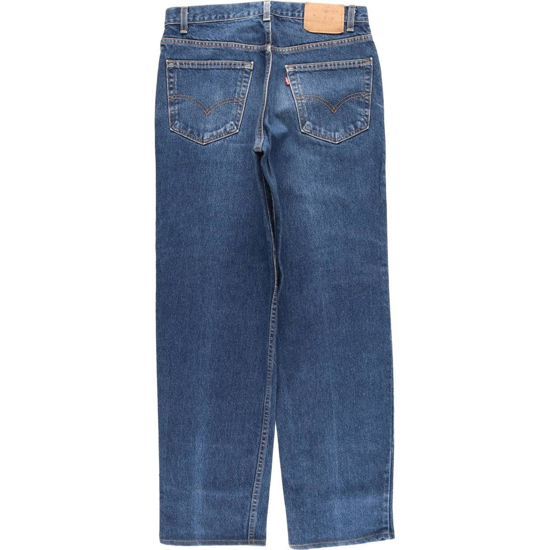 2000'S Levi's 00550-0216 Relaxed Fit Tapered Denim Pants, Made in USA, Men's Size W33 cotton navy blue type Vintage Second Hand