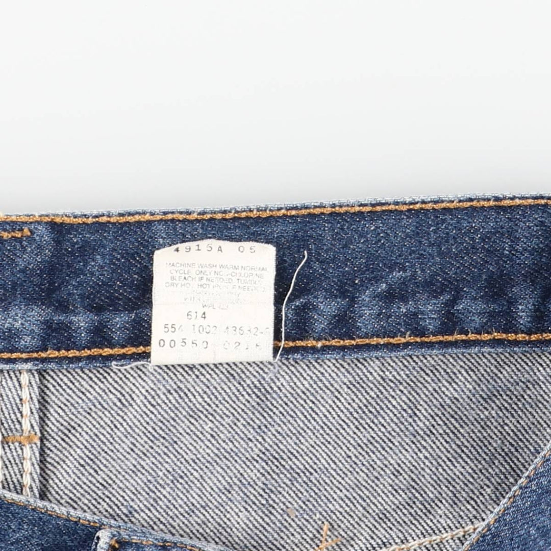 2000'S Levi's 00550-0216 Relaxed Fit Tapered Denim Pants, Made in USA, Men's Size W33 cotton navy blue type Vintage Second Hand