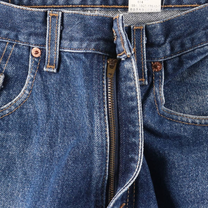 2000'S Levi's 00550-0216 Relaxed Fit Tapered Denim Pants, Made in USA, Men's Size W33 cotton navy blue type Vintage Second Hand