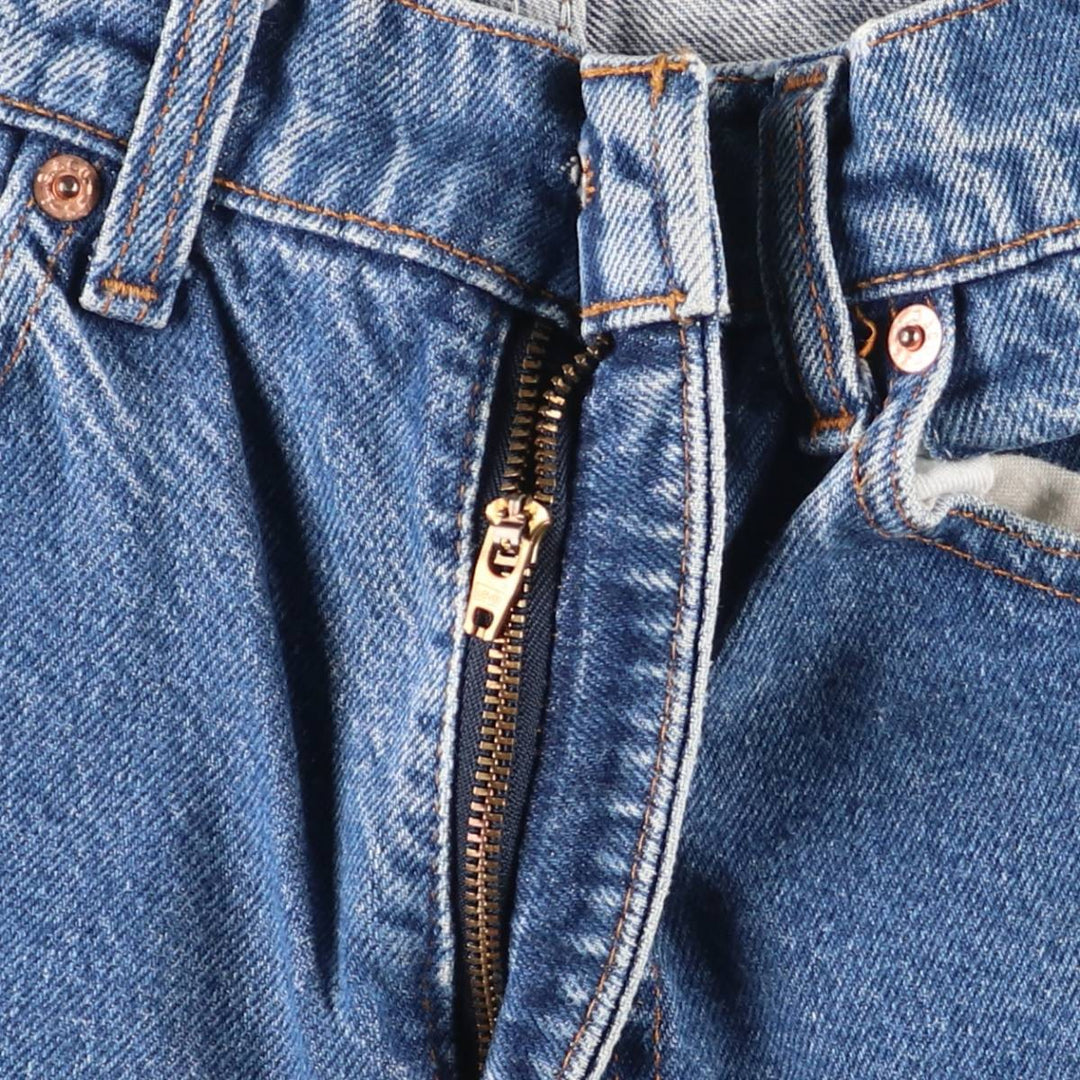 Vintage 1990'S Levi's 505-0217 tapered denim pants, made in the USA, size L (w28), women's. cotton blue type Vintage Second Hand