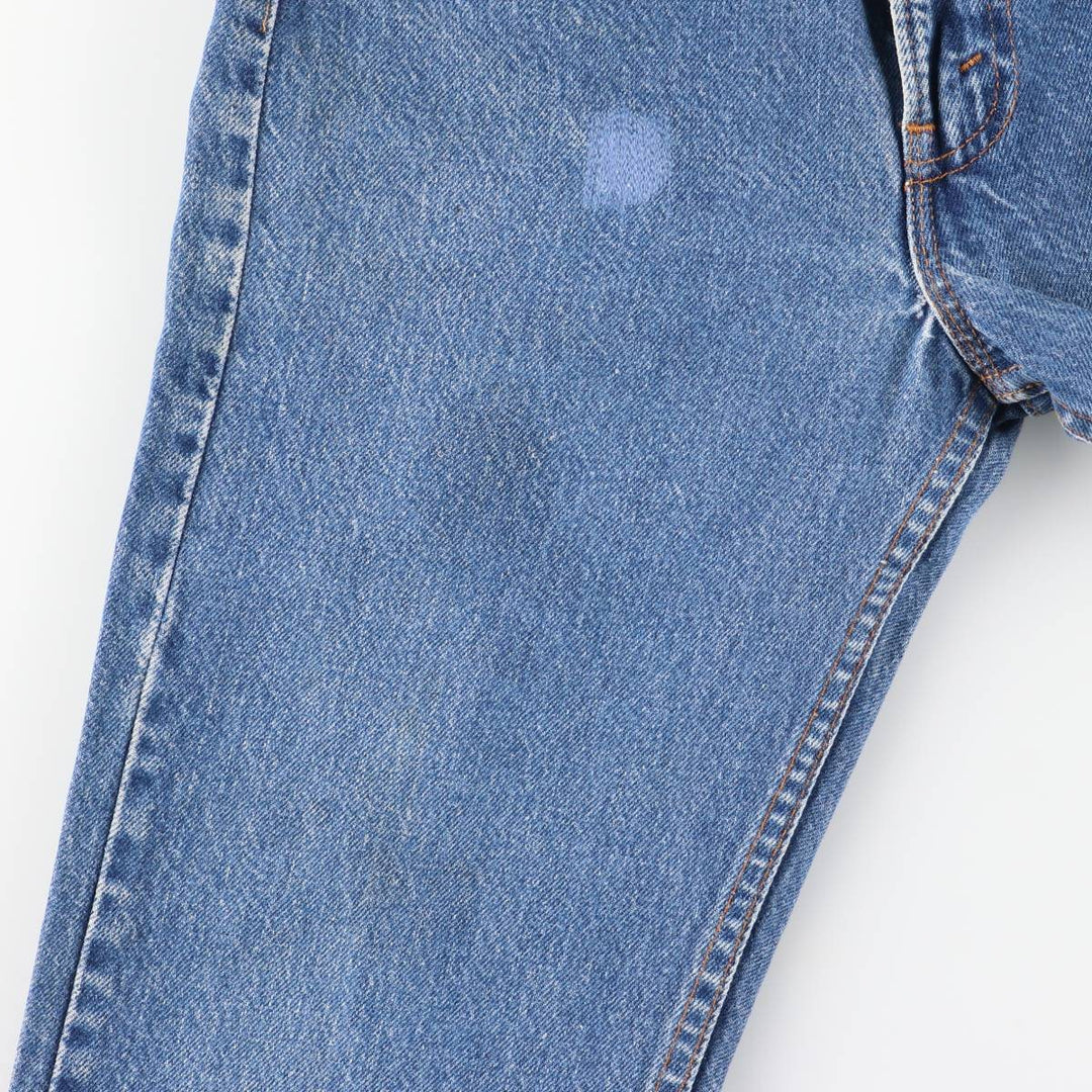 Vintage 1990'S Levi's 505-0217 tapered denim pants, made in the USA, size L (w28), women's. cotton blue type Vintage Second Hand