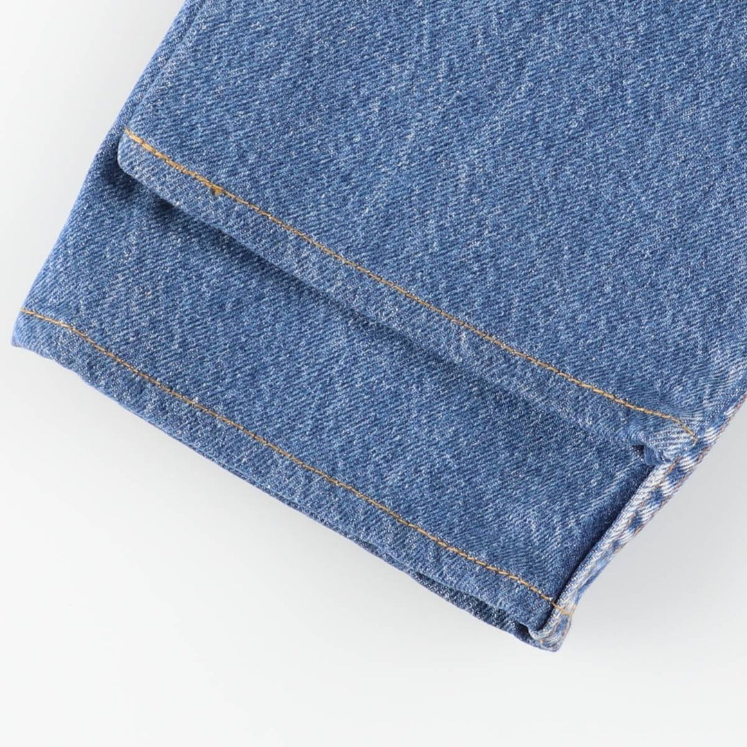 Vintage 1990'S Levi's 505-0217 tapered denim pants, made in the USA, size L (w28), women's. cotton blue type Vintage Second Hand