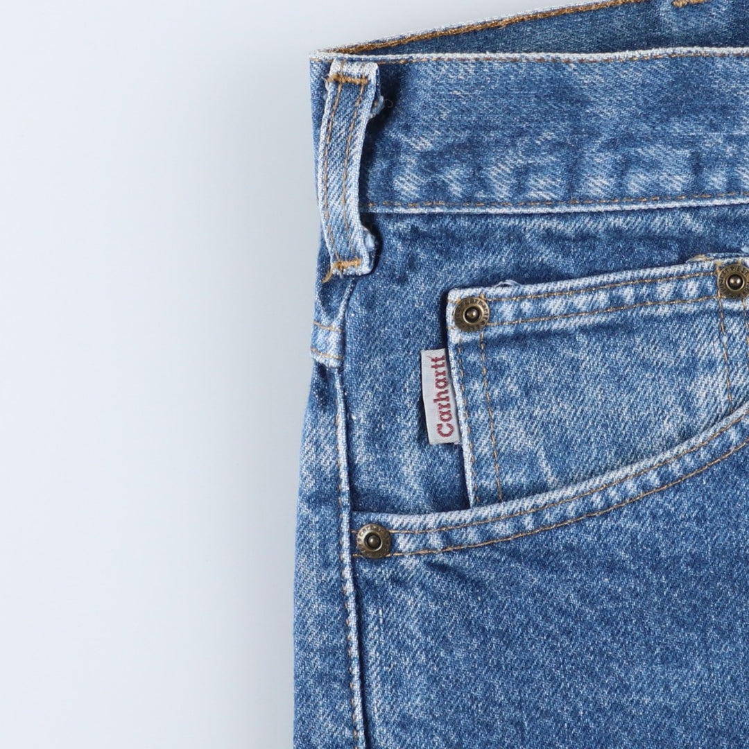 00'S Carhartt tapered denim pants for men, size w36 cotton blue type Vintage Second Hand