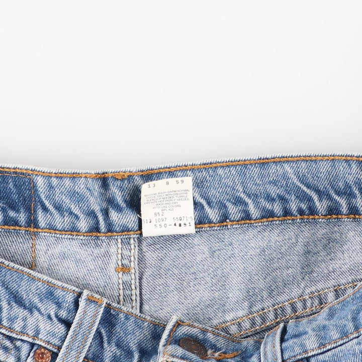 90'S Levi's 550-4891 Relaxed Fit Tapered Denim Pants, Made in USA, Men's Size 32, Vintage cotton blue type Vintage Second Hand