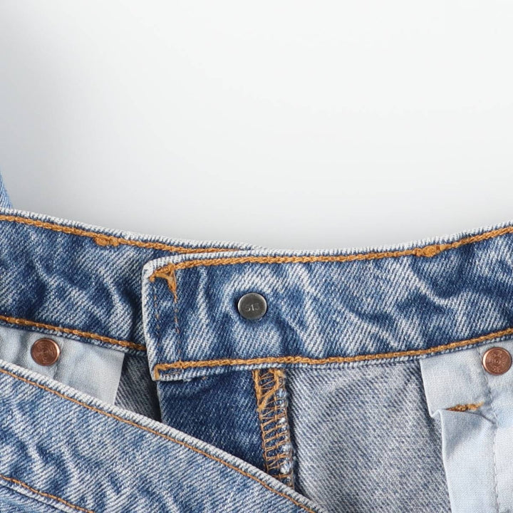 90'S Levi's 550-4891 Relaxed Fit Tapered Denim Pants, Made in USA, Men's Size 32, Vintage cotton blue type Vintage Second Hand