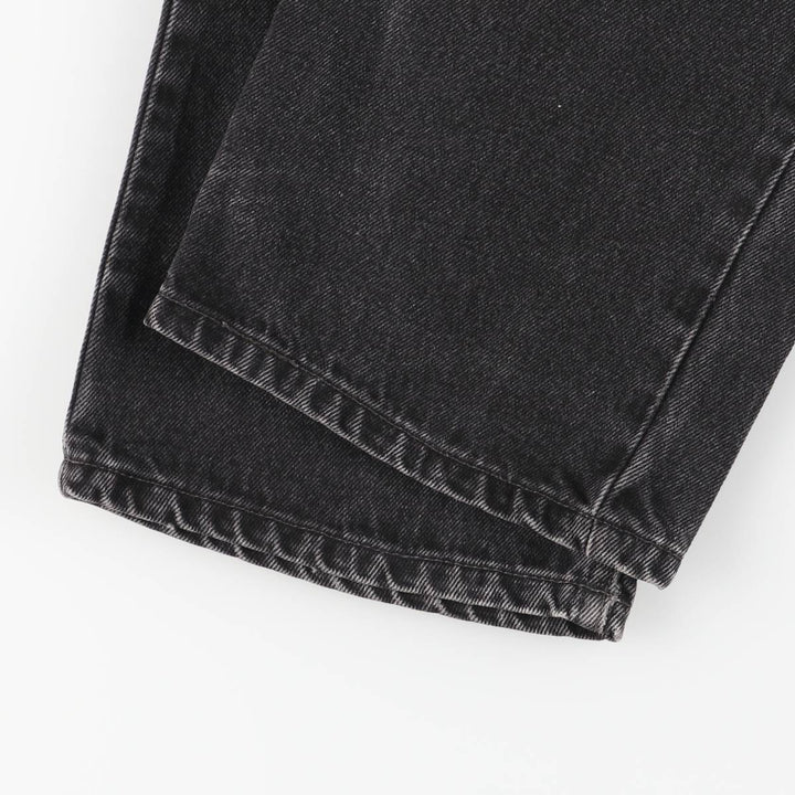Levi's 505 Regular Fit Tapered Denim Pants, Black, Men's, Size W30 cotton black type Vintage Second Hand