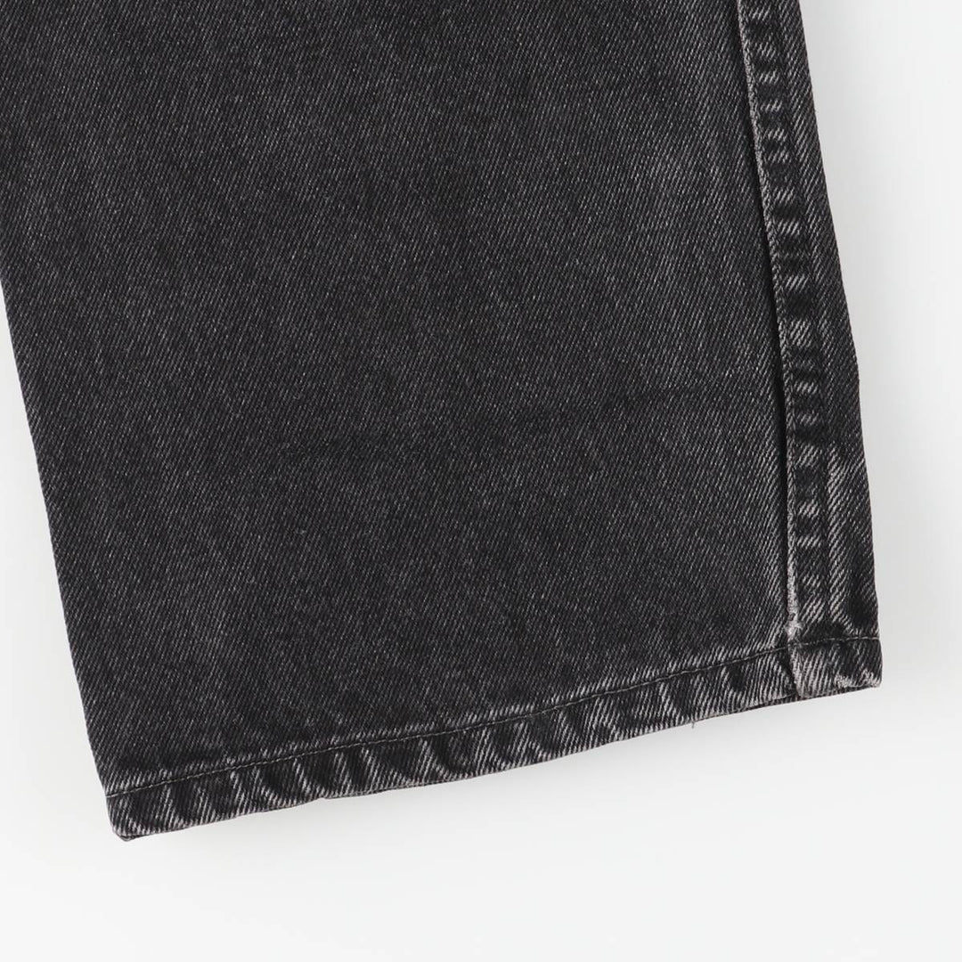 Levi's 505 Regular Fit Tapered Denim Pants, Black, Men's, Size W30 cotton black type Vintage Second Hand
