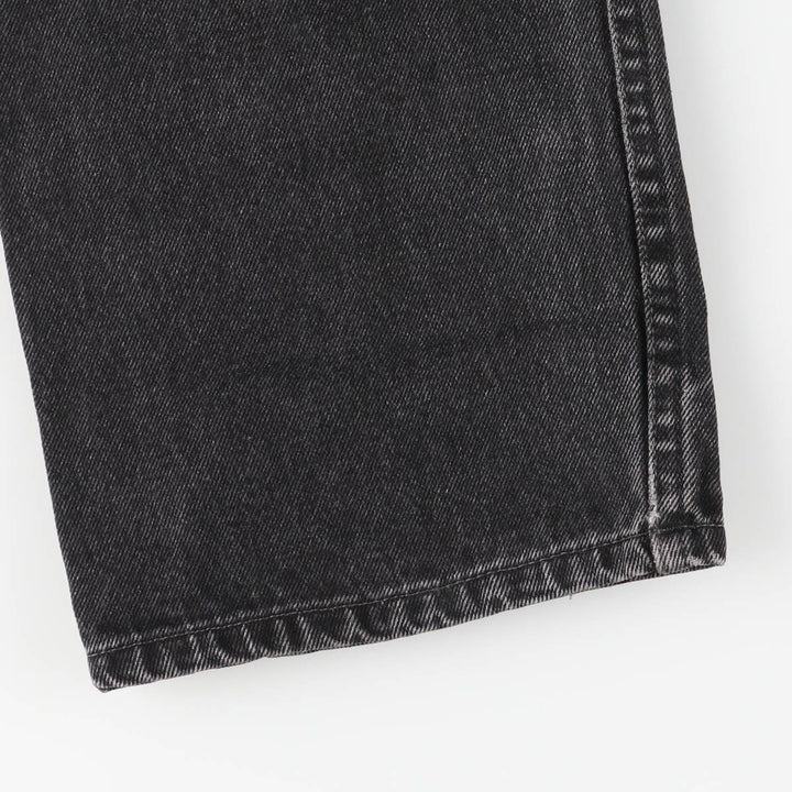 Levi's 505 Regular Fit Tapered Denim Pants, Black, Men's, Size W30 cotton black type Vintage Second Hand