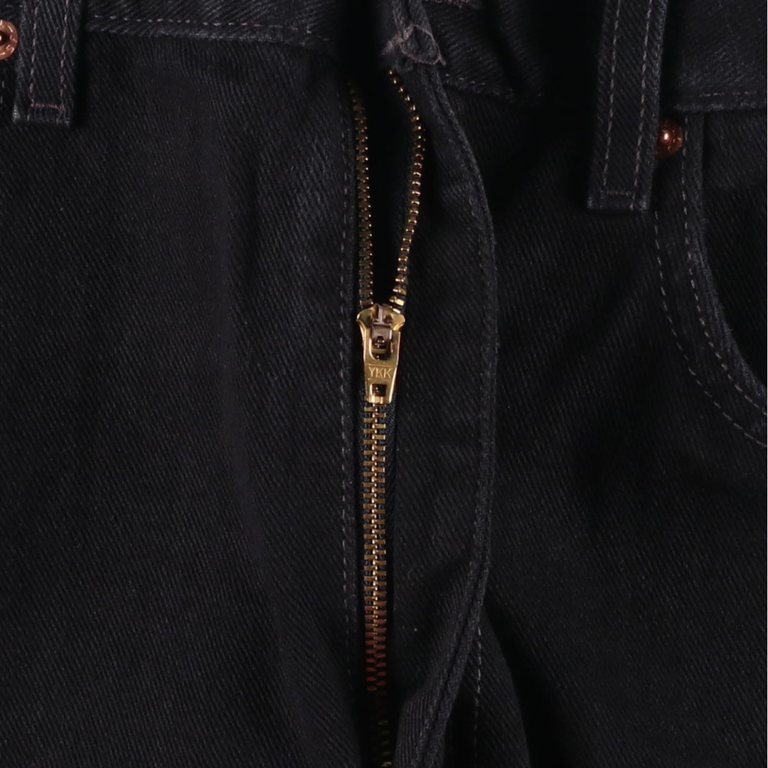 00'S Levi's 505 REGULAR FIT STRAIGHT LEG tapered denim pants for men, size w34 cotton black type Vintage Second Hand