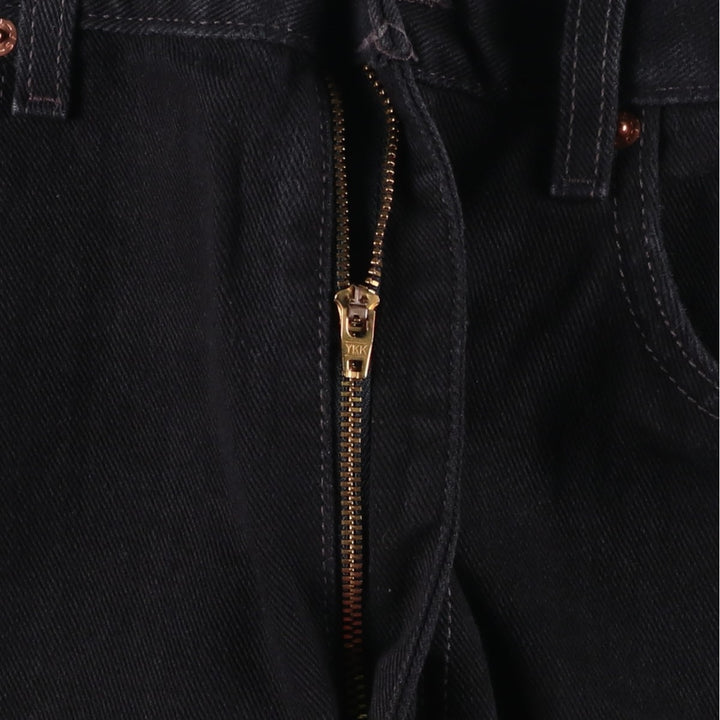 00'S Levi's 505 REGULAR FIT STRAIGHT LEG tapered denim pants for men, size w34 cotton black type Vintage Second Hand