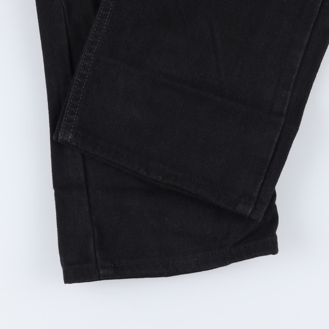 00'S Levi's 505 REGULAR FIT STRAIGHT LEG tapered denim pants for men, size w34 cotton black type Vintage Second Hand