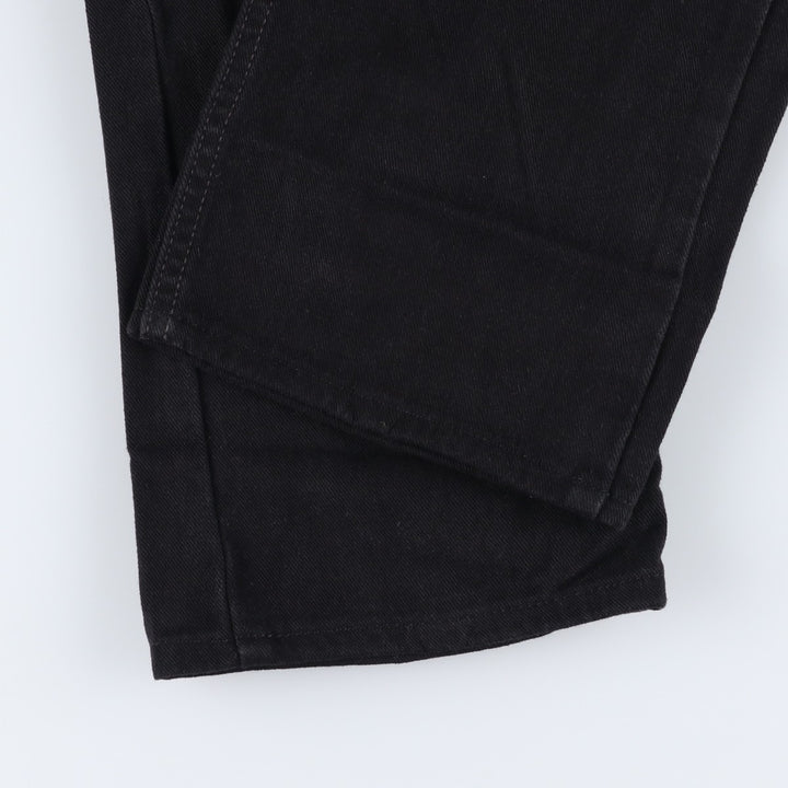 00'S Levi's 505 REGULAR FIT STRAIGHT LEG tapered denim pants for men, size w34 cotton black type Vintage Second Hand