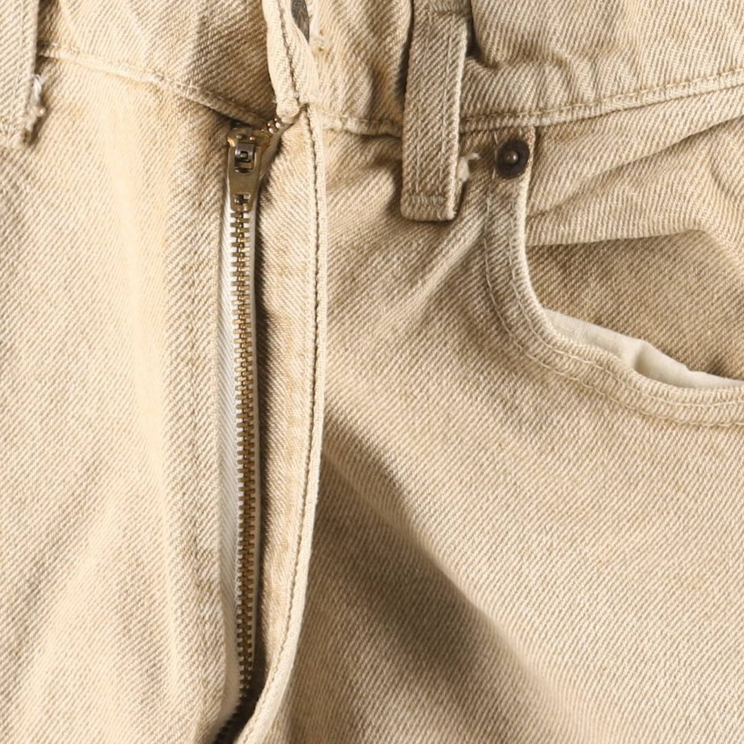 90s-00'S Vintage Levi's 550-4813 Tapered Denim Pants, Made in USA, Men's Size 34 cotton Beige type Vintage Second Hand