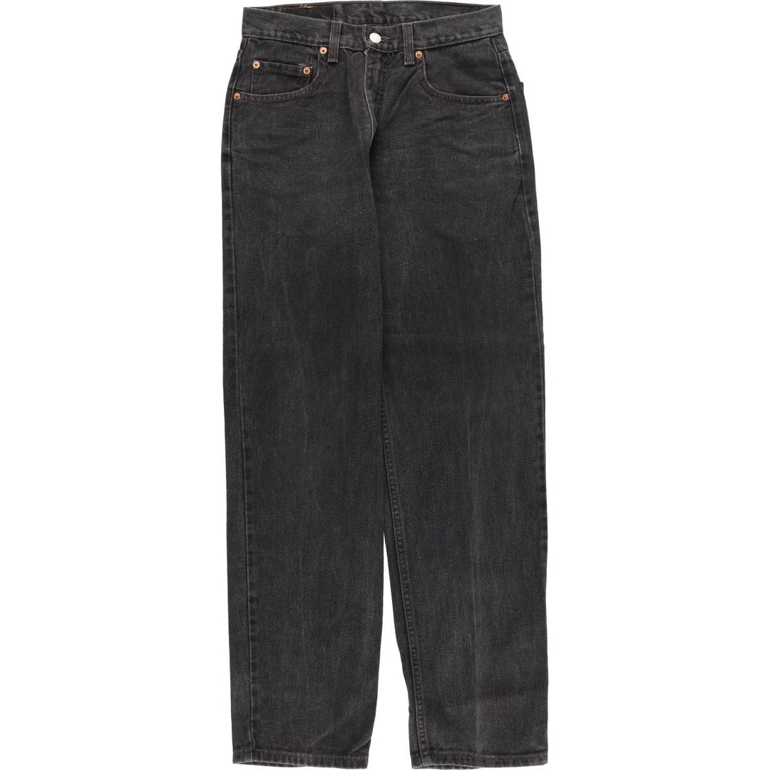 2000'S Levi's 00550-0260 Relaxed Fit Tapered Denim Pants, Black Denim, Men's, Size W29 cotton black type Vintage Second Hand