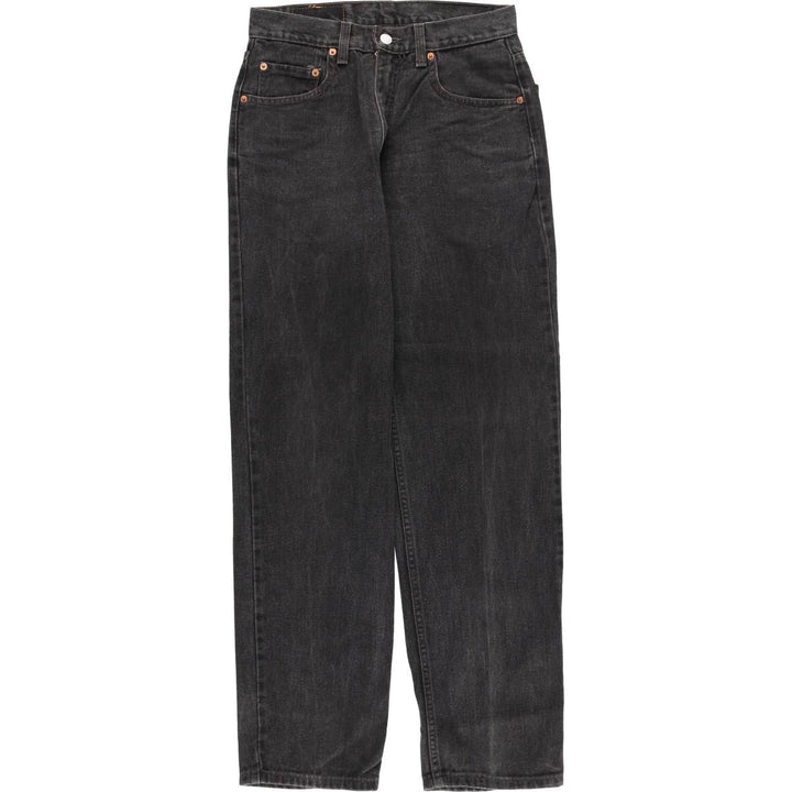 2000'S Levi's 00550-0260 Relaxed Fit Tapered Denim Pants, Black Denim, Men's, Size W29 cotton black type Vintage Second Hand