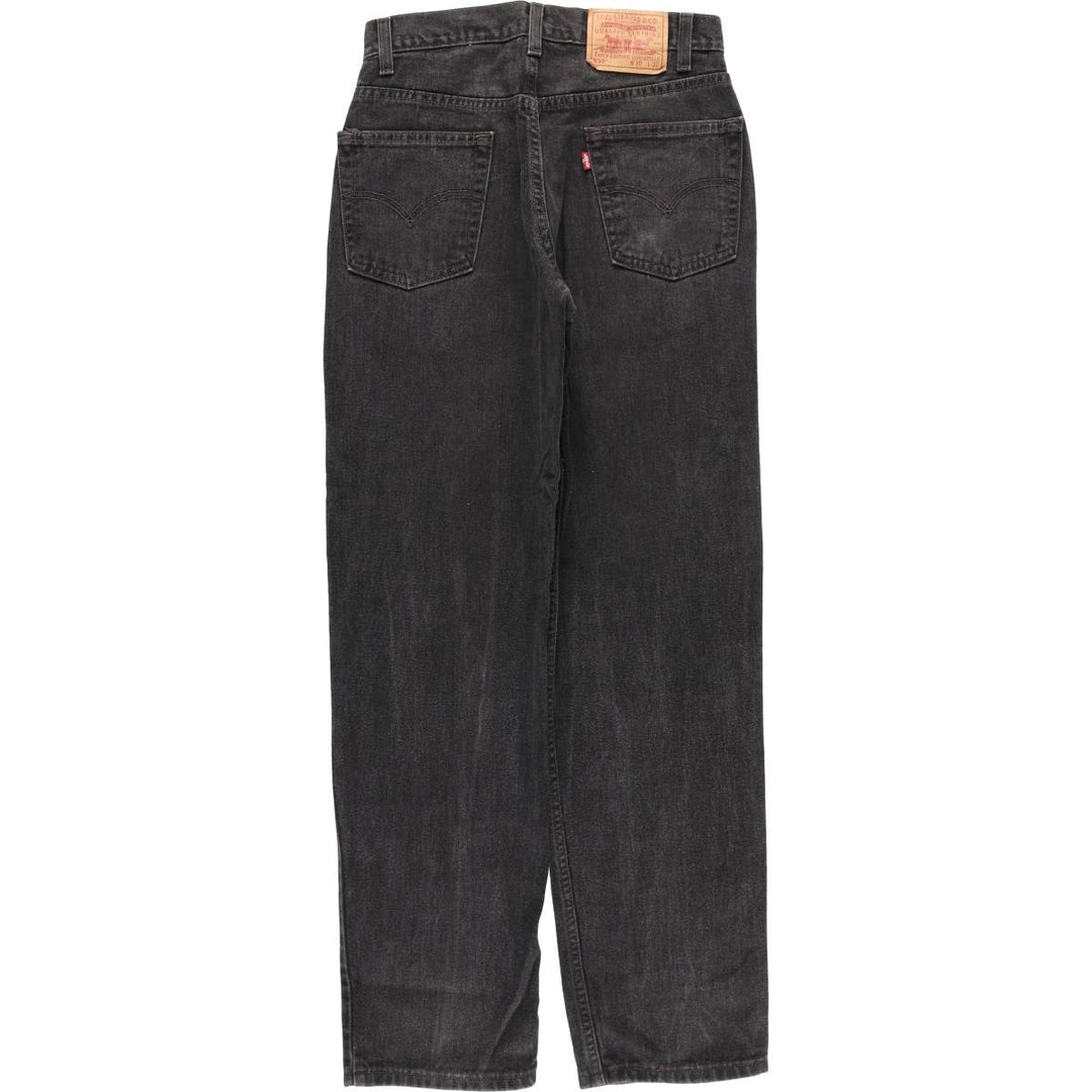 2000'S Levi's 00550-0260 Relaxed Fit Tapered Denim Pants, Black Denim, Men's, Size W29 cotton black type Vintage Second Hand