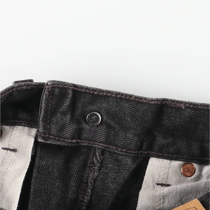 2000'S Levi's 00550-0260 Relaxed Fit Tapered Denim Pants, Black Denim, Men's, Size W29 cotton black type Vintage Second Hand