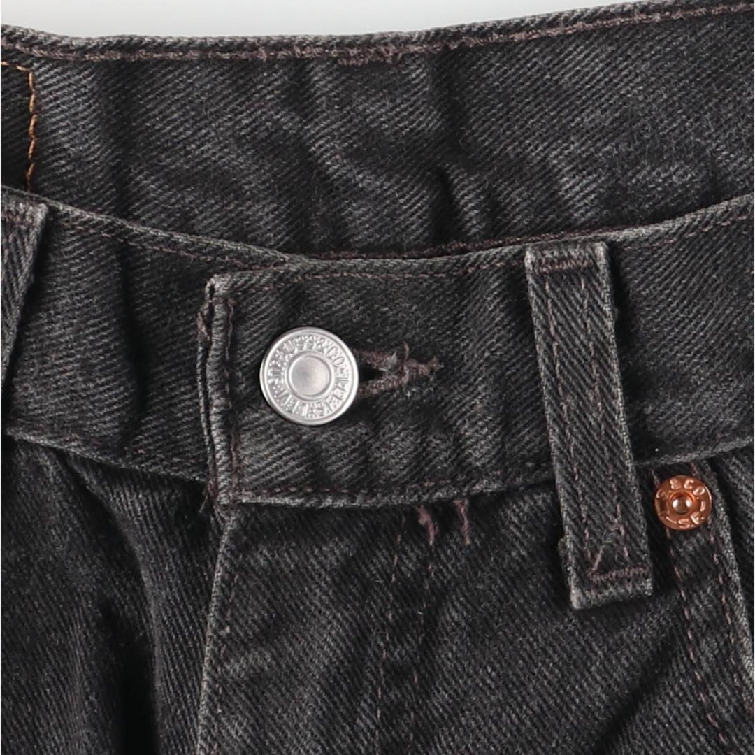 2000'S Levi's 00550-0260 Relaxed Fit Tapered Denim Pants, Black Denim, Men's, Size W29 cotton black type Vintage Second Hand
