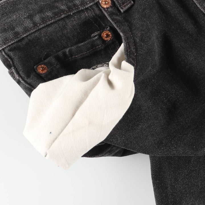 2000'S Levi's 00550-0260 Relaxed Fit Tapered Denim Pants, Black Denim, Men's, Size W29 cotton black type Vintage Second Hand