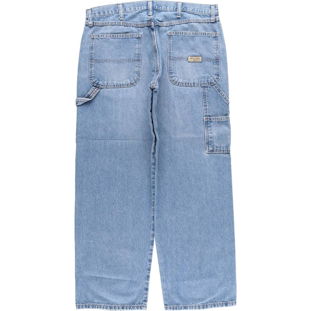 00'S Wrangler CARPENTER denim painter pants for men, W35 equivalent cotton blue type Vintage Second Hand