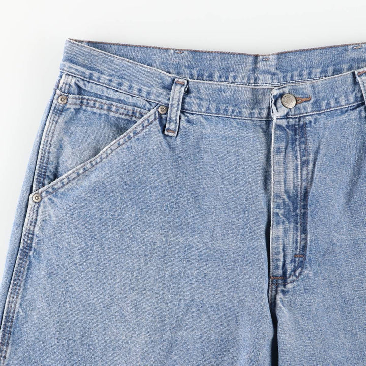00'S Wrangler CARPENTER denim painter pants for men, W35 equivalent cotton blue type Vintage Second Hand
