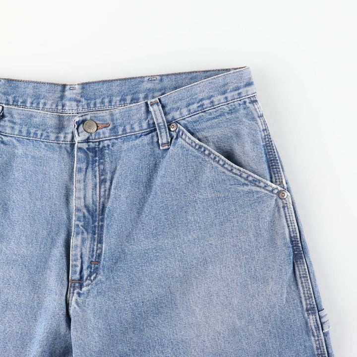 00'S Wrangler CARPENTER denim painter pants for men, W35 equivalent cotton blue type Vintage Second Hand